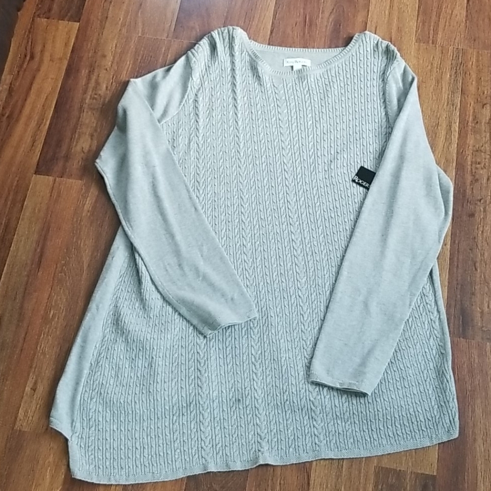Cable sweater